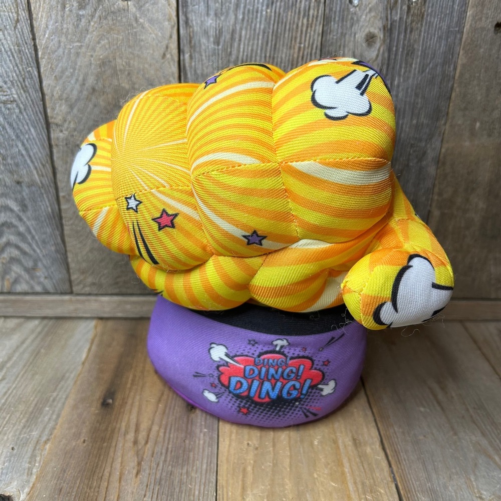 Dave & Busters Plush Boxing Glove Comic Book Ding Ding Ding Pop Art Arcade Toy